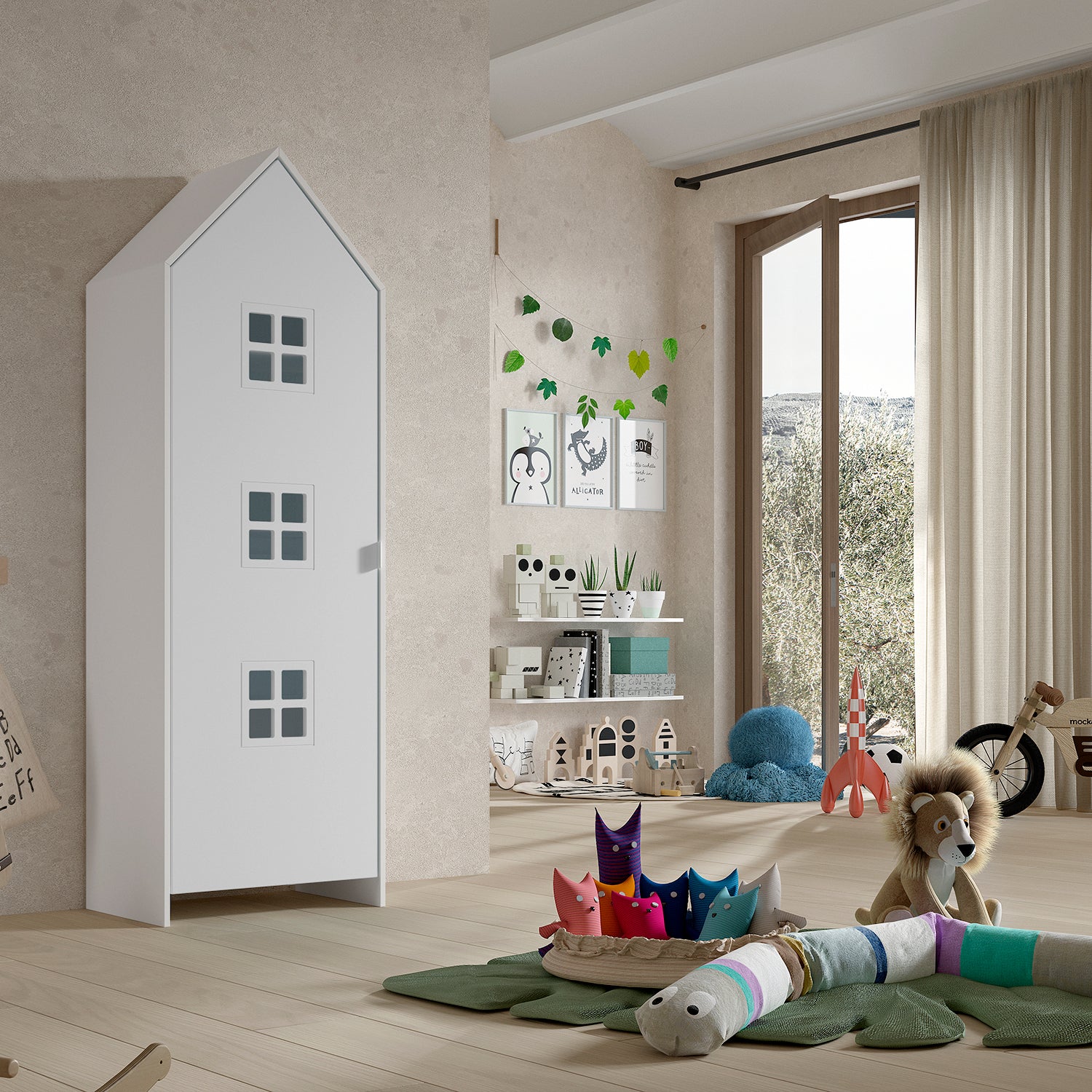 Vipack Casami Bruges Kledingkast - Satin Wit