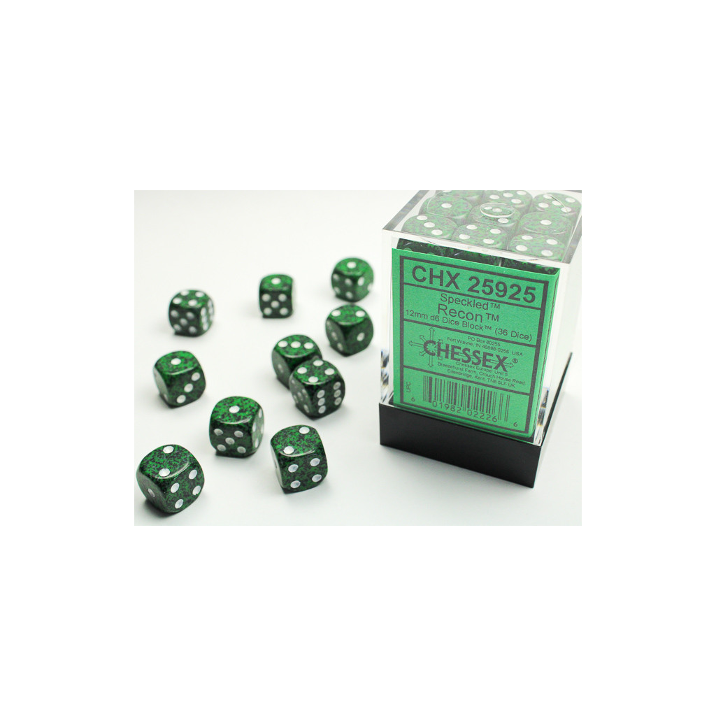 Set de 36 Dés Chessex : Speckled