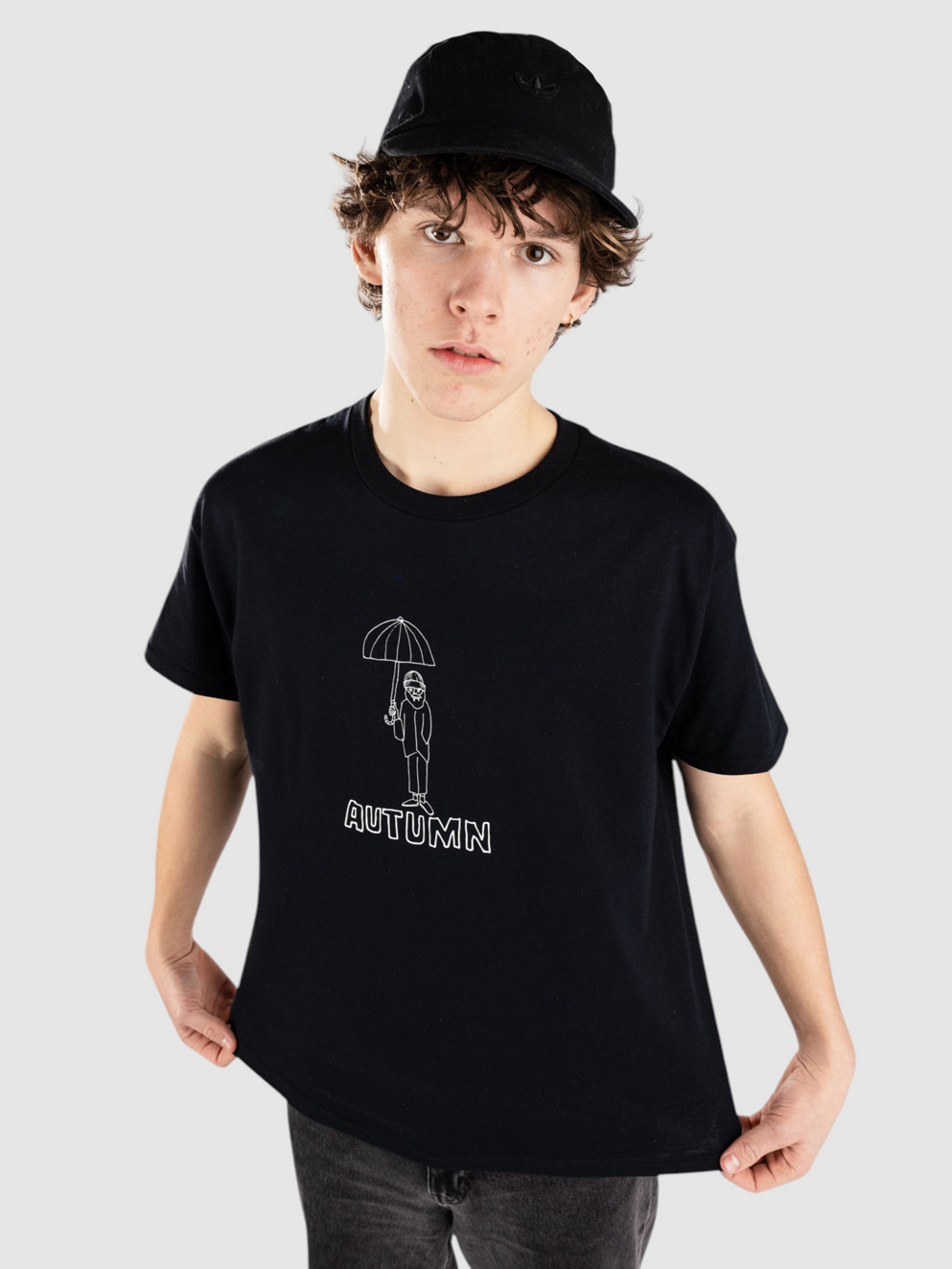 Autumn Headwear Old Man T-Shirt black