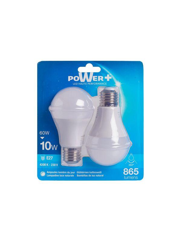 SET 2 AMP.LED E27 10W 60W A60 LIC