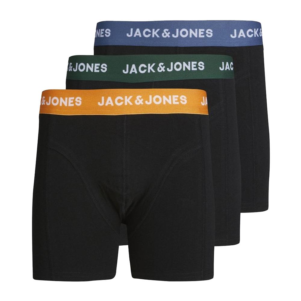 Jack & Jones x3 Boxers Noirs/Verts/Jaunes/Bleu Homme Jack & Jones Jacclor
