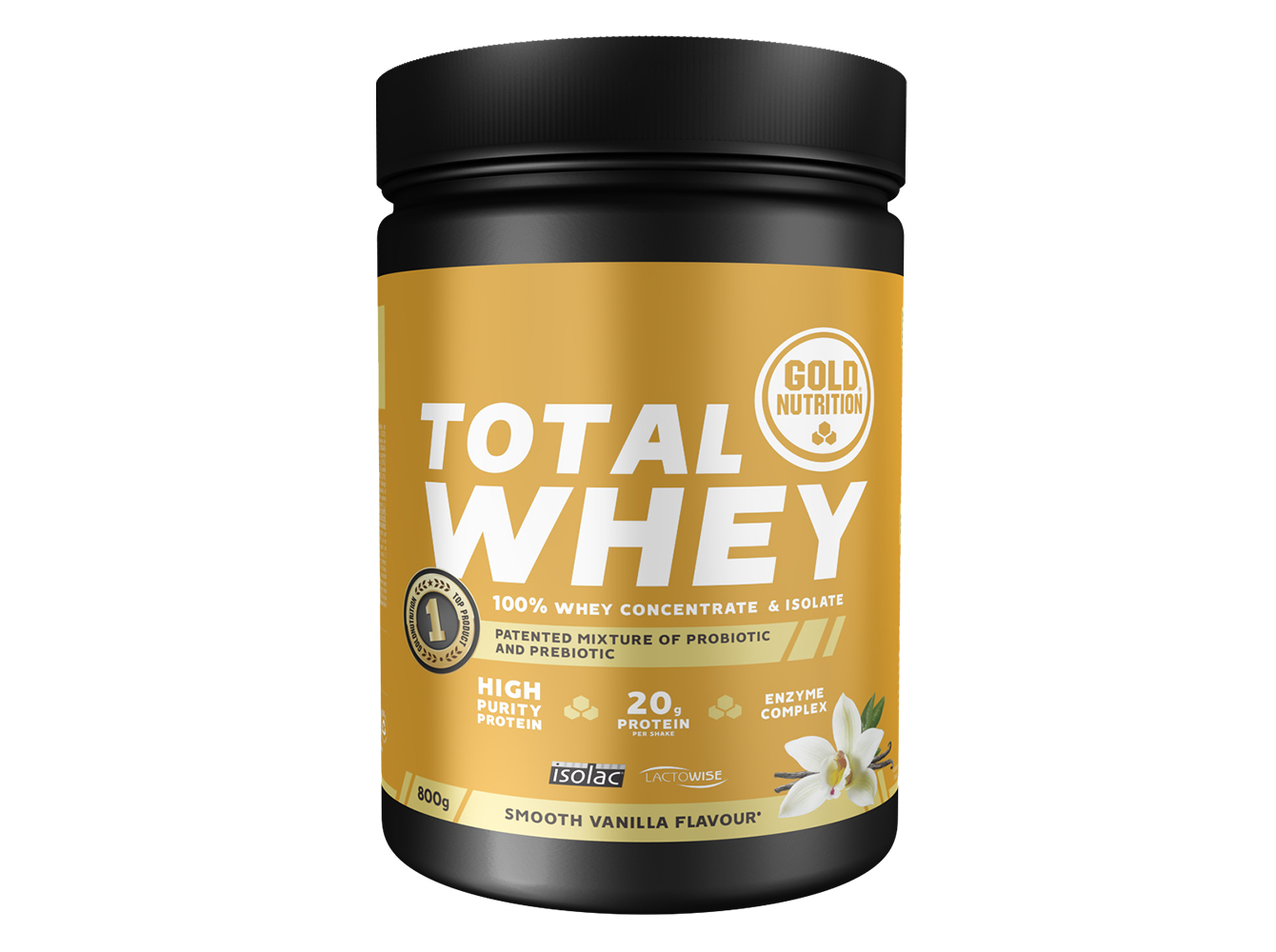 TOTAL WHEY GOLDNUTRITION BAUNILHA 800 G