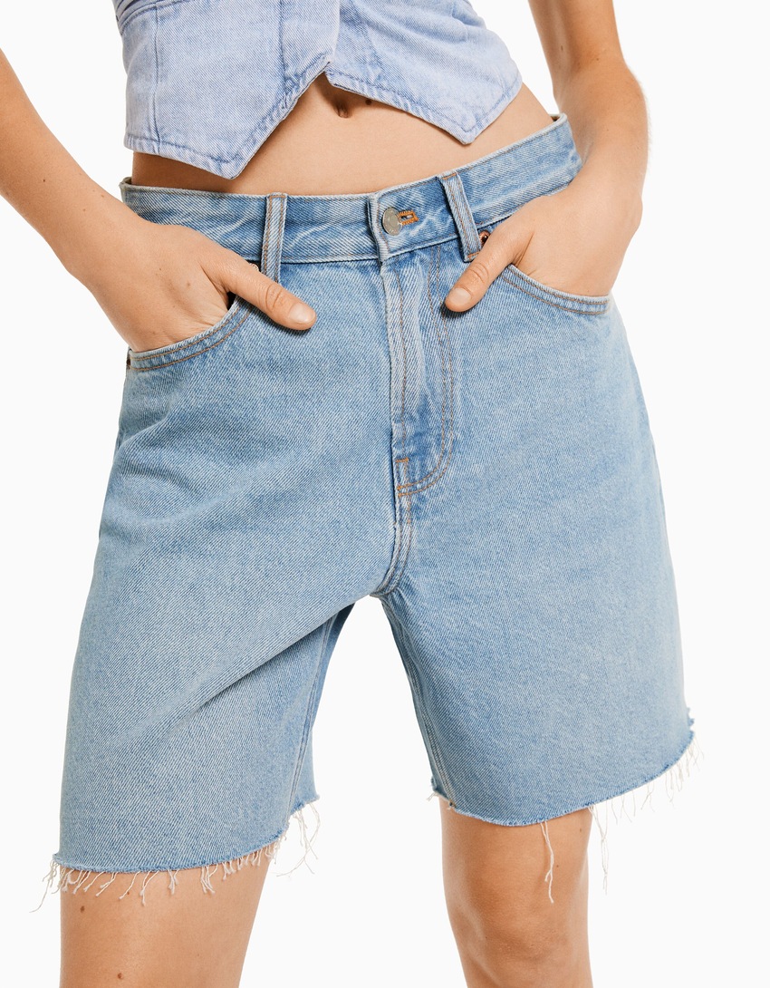 Bermudas vintage em denim