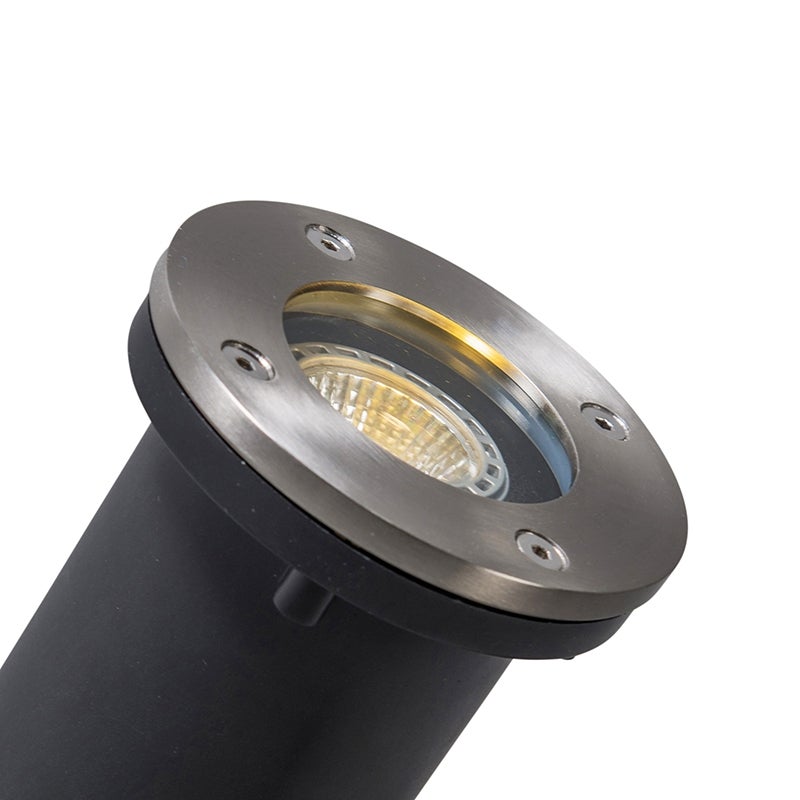 Moderne RVS vloerspot - Basic Round