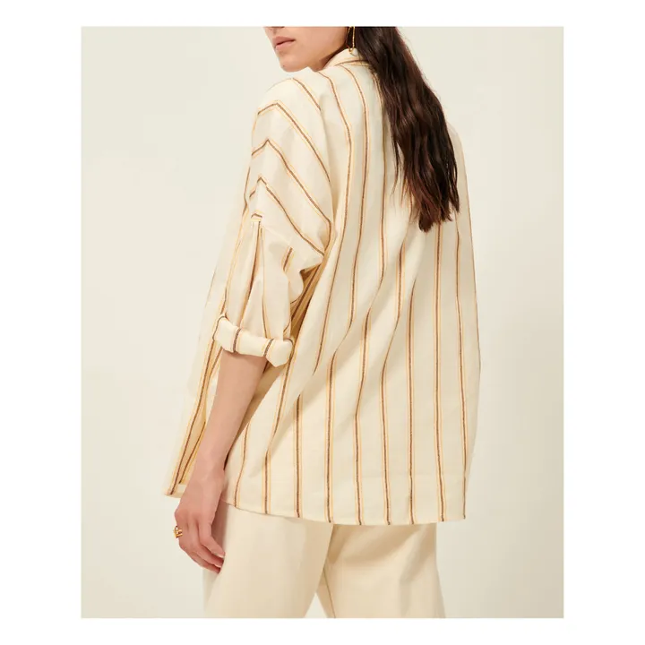 Sessùn Chemise Ample Botan Rayures | Jaune