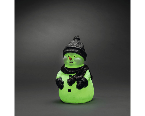Konstsmide LED Plastic Sneeuwpop, 1 LED, veelkleurig licht inclusief RGB-kleurverandering