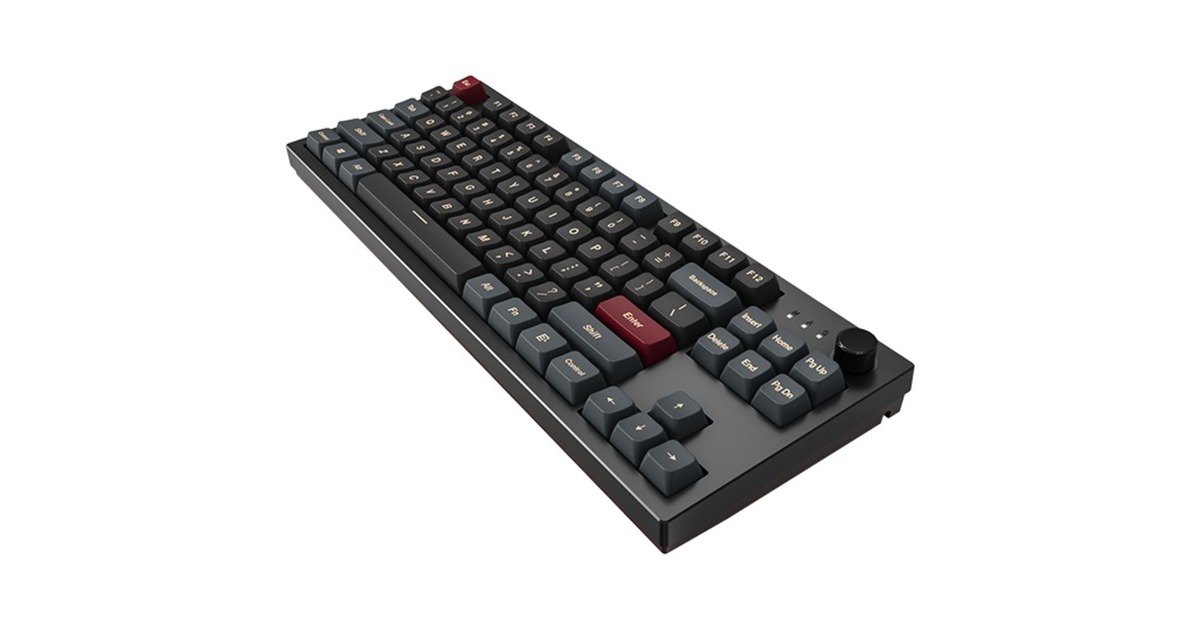 MontechMkey Darkness TKL, toetsenbord  (Zwart, US lay-out, Gateron G Pro Yellow, TKL, Hot-swappable, RGB, PBT)