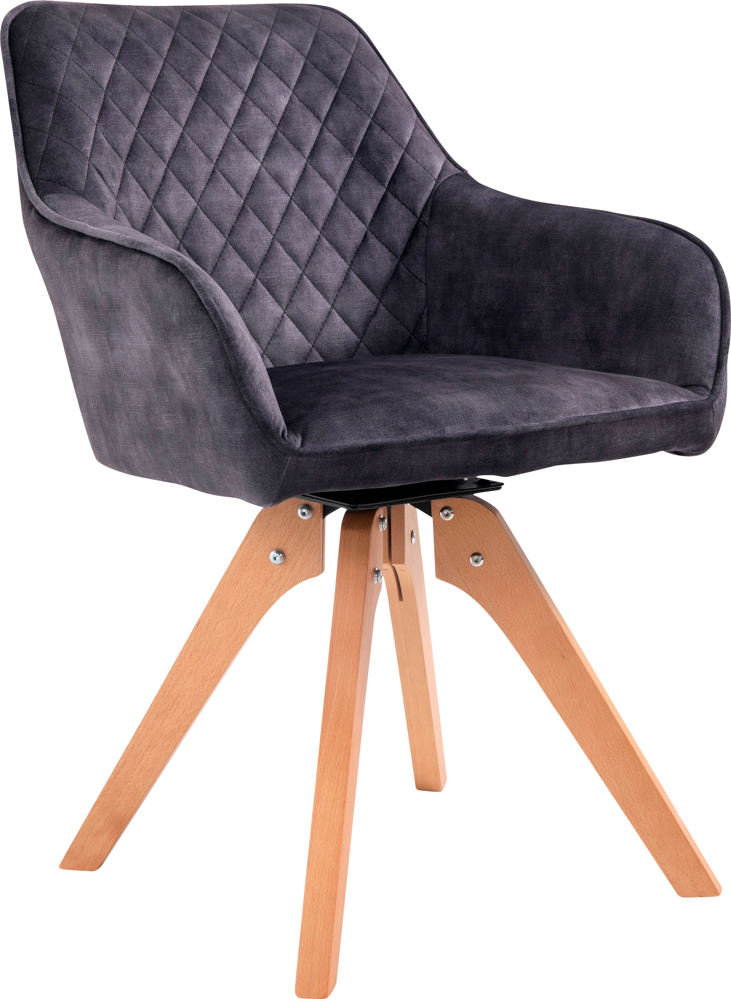 SalesFever Armlehnstuhl »Växjö - Esszimmerstuhl Komfort und Stil« () 1 Stk.Sitzkomfort neu definiert: 180° Drehplatte inklusive!
