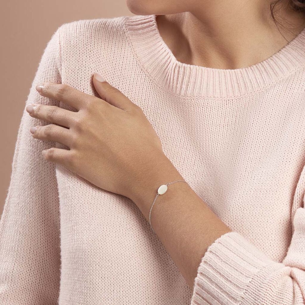 Bracelet Sirene Argent Blanc Nacre