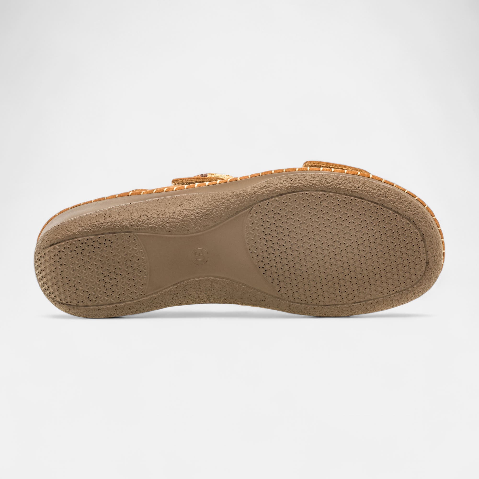Nu-pieds confort Femme cognac