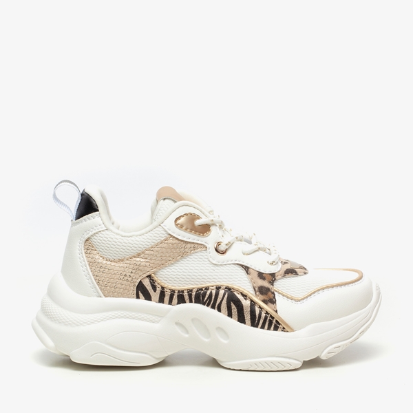 Blue Box meisjes dad sneakers luipaardprint