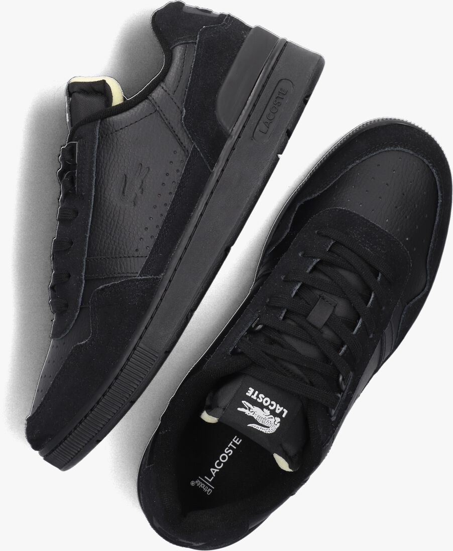 LACOSTE zwarte lacoste lage sneakers t-clip 1