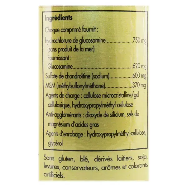 Solgar Extra Concentrado Glucosamina Condroitina MSM 60 comprimidos