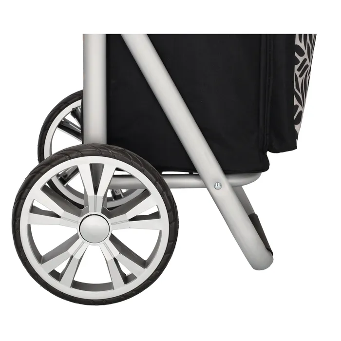 Beagles Alberic Boodschappen Trolley Zwart Witte Bloem