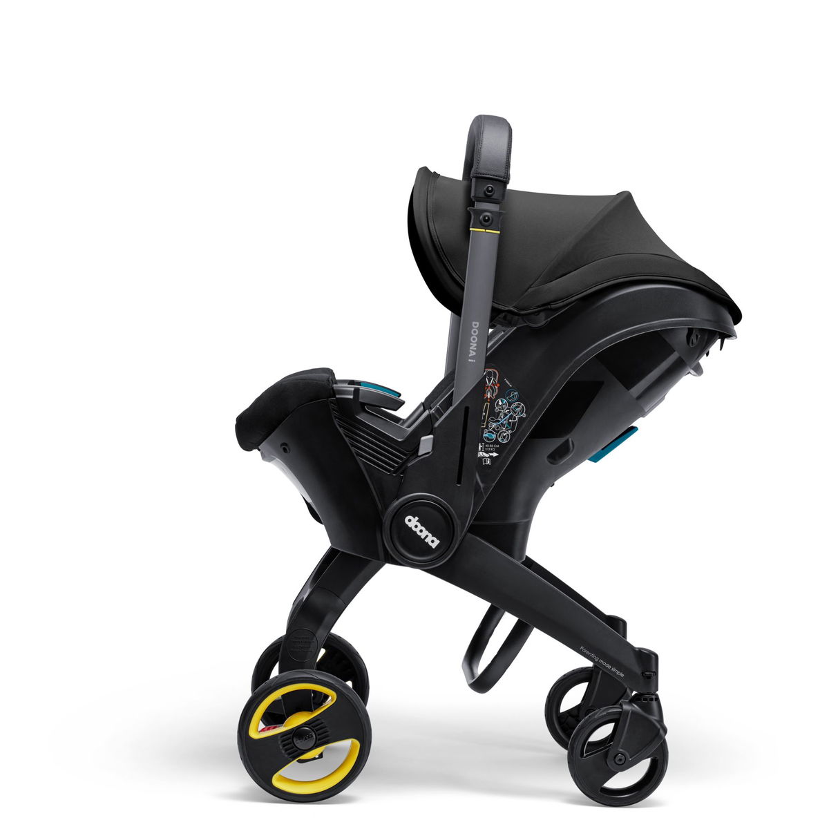 doonadoona   i mit Isofix Basis nitro black