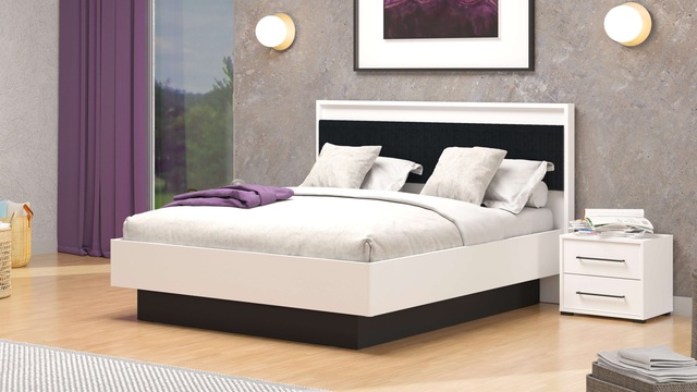 INOSIGN Bettgestell »Ascalon, gepolstertes Kopfteil, bezogen mit weichem Cordstoff« Liegeflächen 160 oder 180x200 cm, FSC® -zertifizierter Holzwerkstoff