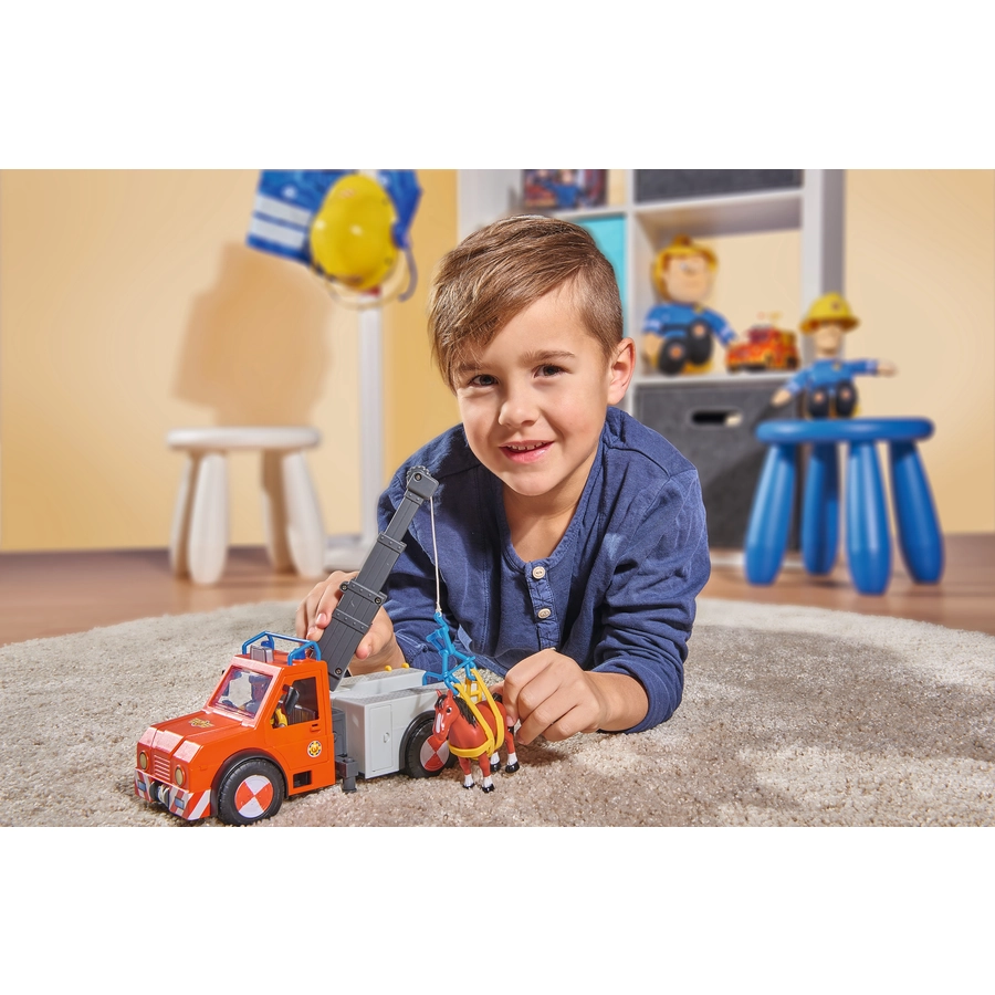 Simba Toys Feuerwehrmann Sam - Phoenix mit Figur und Pferd
