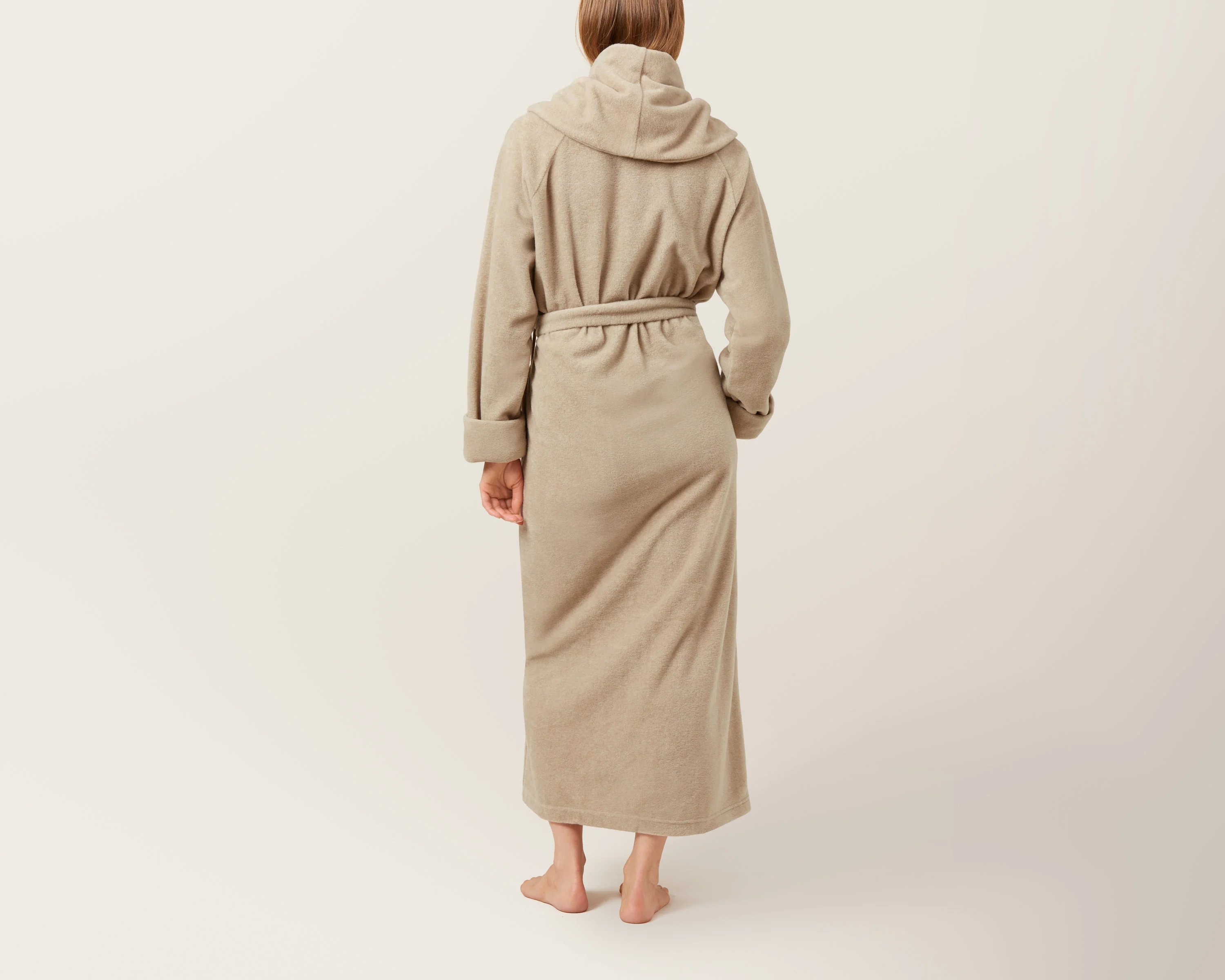 Karmameju  Mount everest fleece badekåbe - Beige