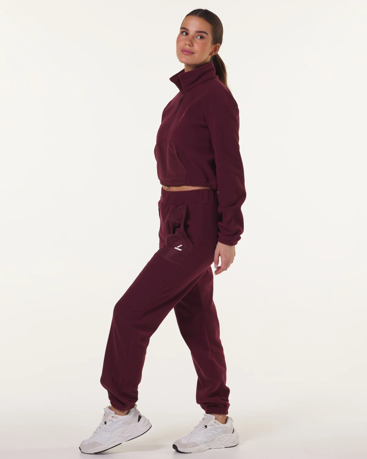 LEVITY Break Fleece 1\2 Zip Sweater Red Wine
