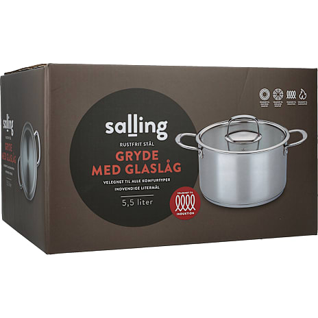 Salling gryde i rustfrit stål 5,5 L
