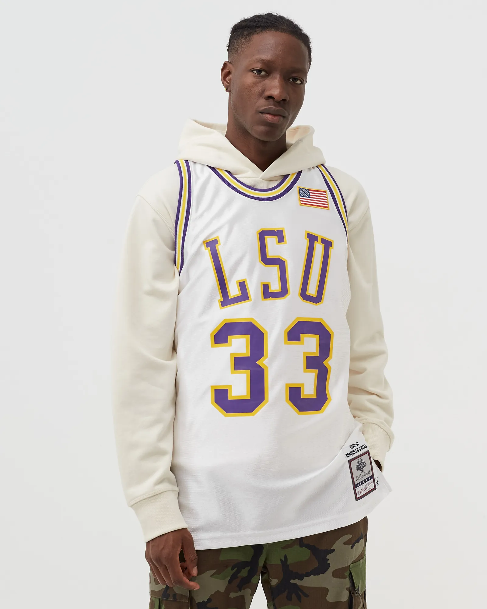 Mitchell & Ness NCAA AUTHENTIC JERSEY LOUISANA STATE UNIVERSITY 1990-31 SHAQUILLE O´NEAL #33