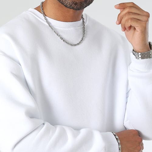 Sweat Crewneck Large 0257 Blanc