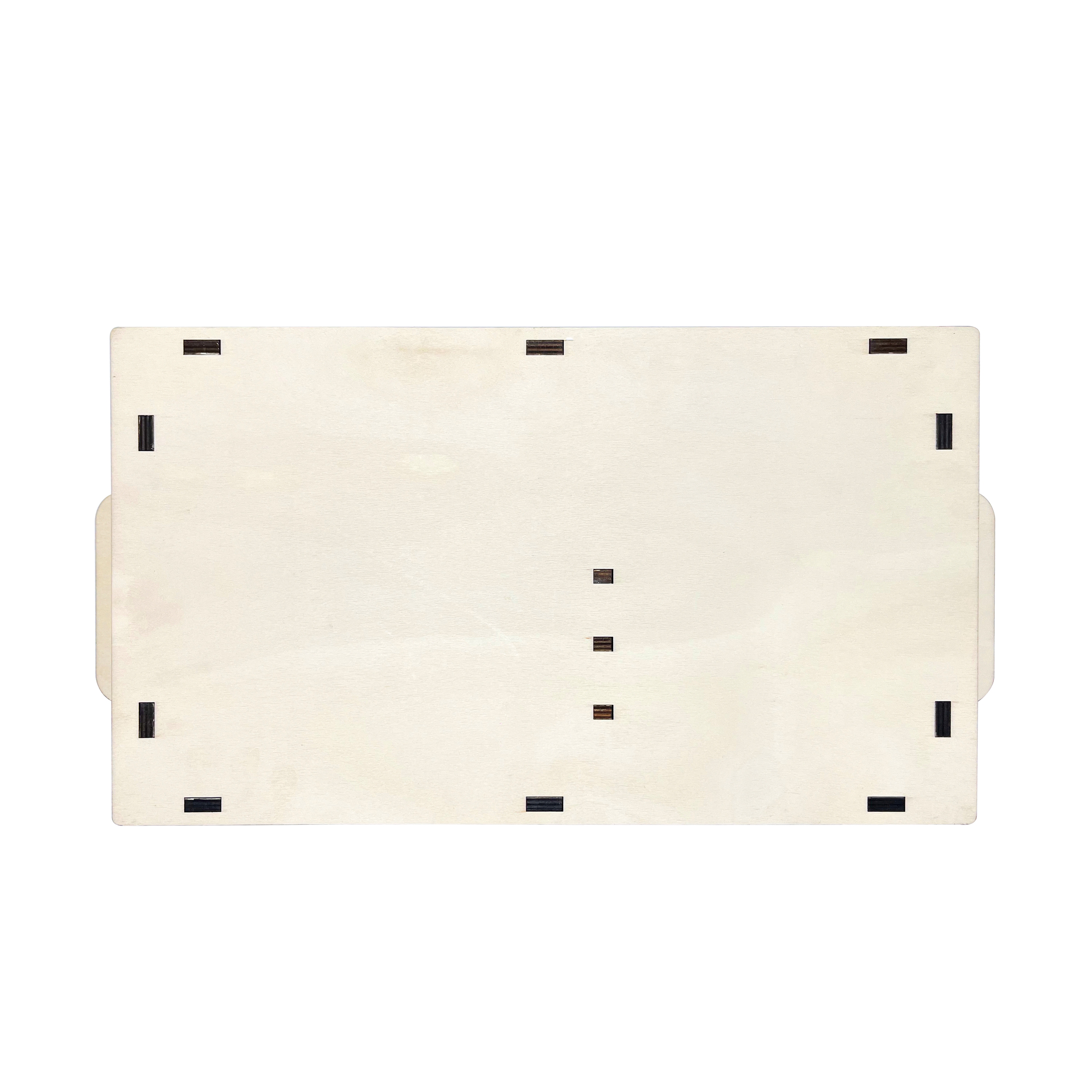 Couchbar Snackbox Holz 55 x 27 cm natur/schwarz