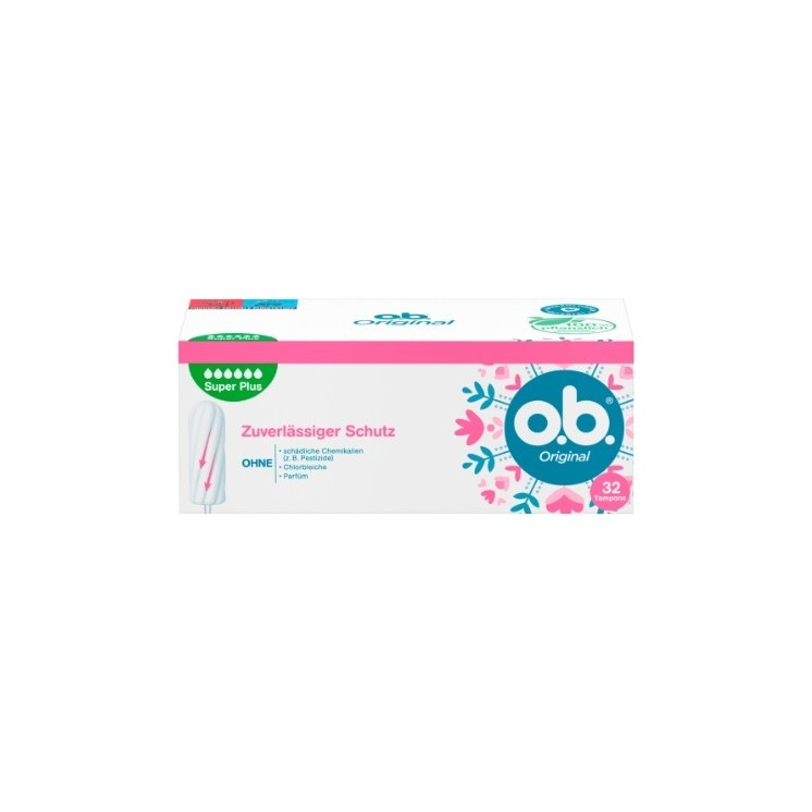 OB Orginal Super Plus Hygienetampons, 32 Stück