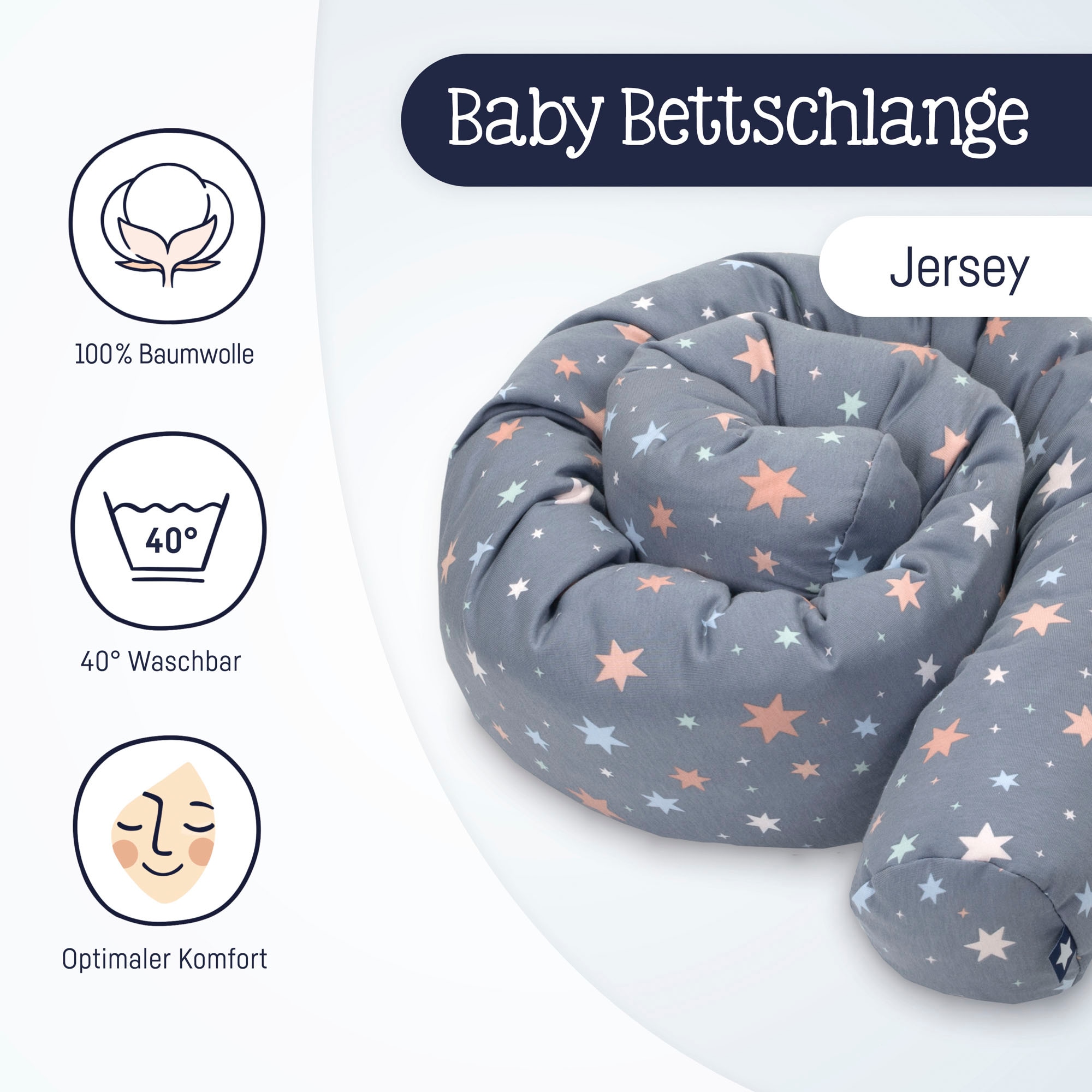Julius Zöllner Nestchenschlange »Jersey, Shiny Stars« Made in Germany