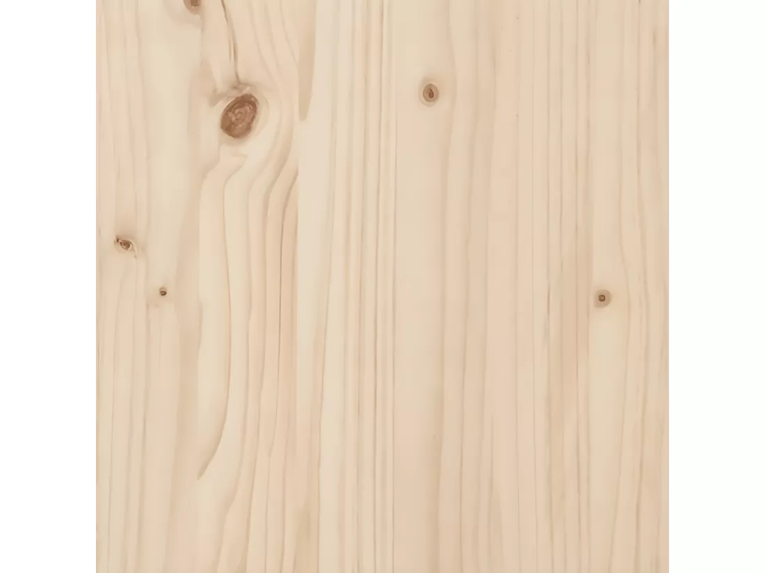 Repose-pied de jardin 62x63,5x32 cm bois de pin massif