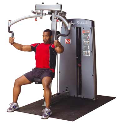 BODYSOLID PRO DUAL Double poste pectoraux & deltoïdes