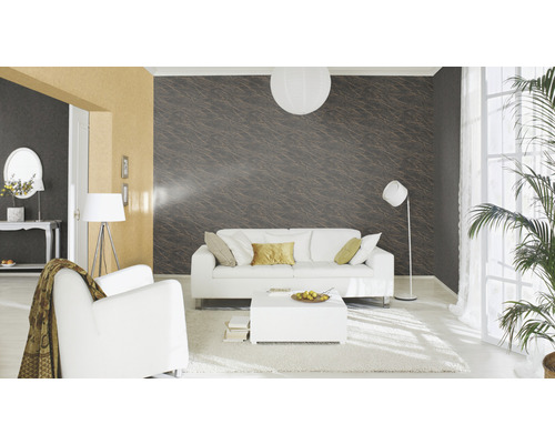 Vliesbehang 429312 Factory IV Uni goud