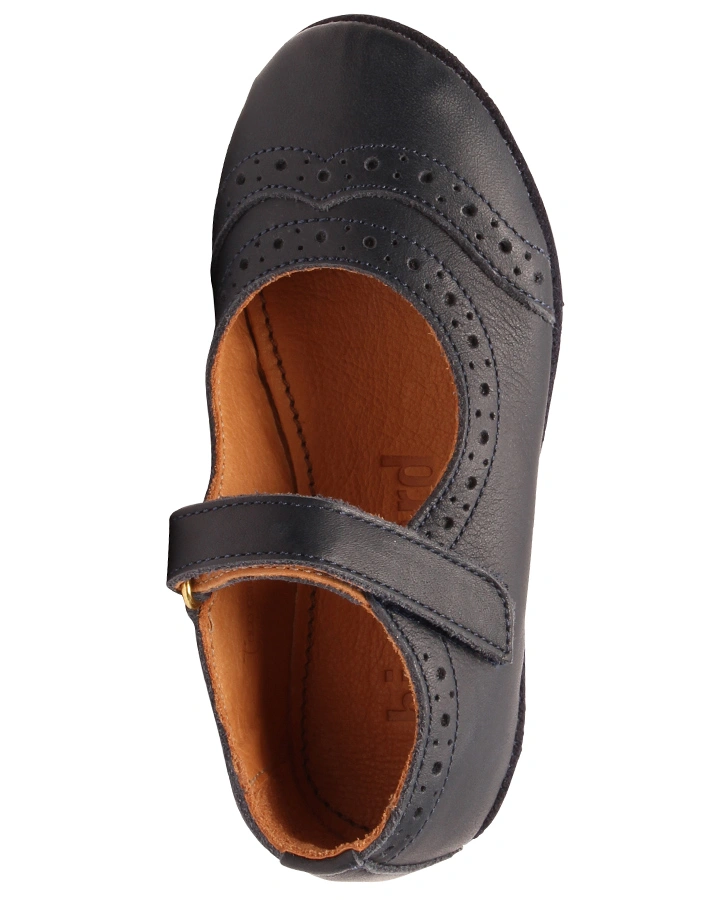 Leder-Ballerinas RIA in navy