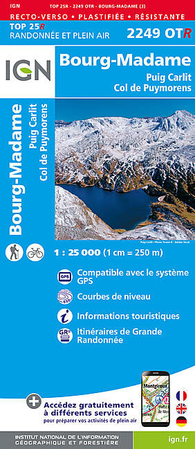 IGN - TOP25R 2249OTR BOURG MADAME 1 25 000