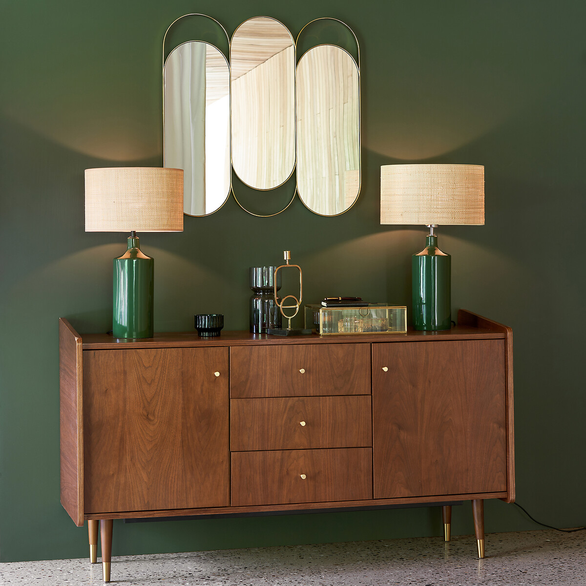 LA REDOUTE INTERIEURS<br>Móvel buffet vintage de nogueira, Ronda