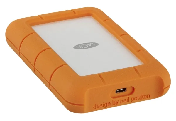 LaCie Rugged USB-C STFR5000800 - Harddisk - 5 TB - ekstern (bærbar) - USB 3.1 Gen 1 (USB-C stikforbindelse) - med 2 års Rescue Data Recovery Service Plan