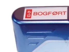 Stempel Deskmate m/tekst bogført