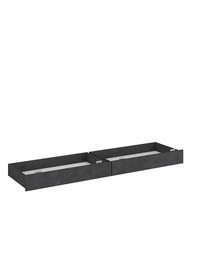 Set of 2 Drawer Bed Toronto Black