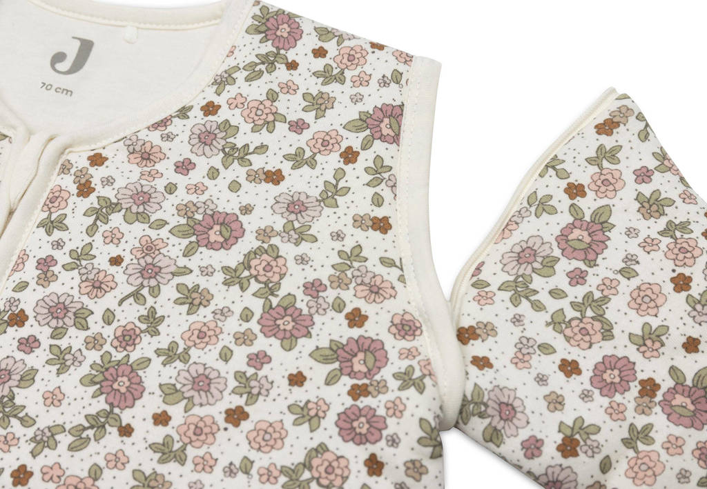 Slaapzak valt superbaby slaapzak met afritsbare mouw Retro Flowers