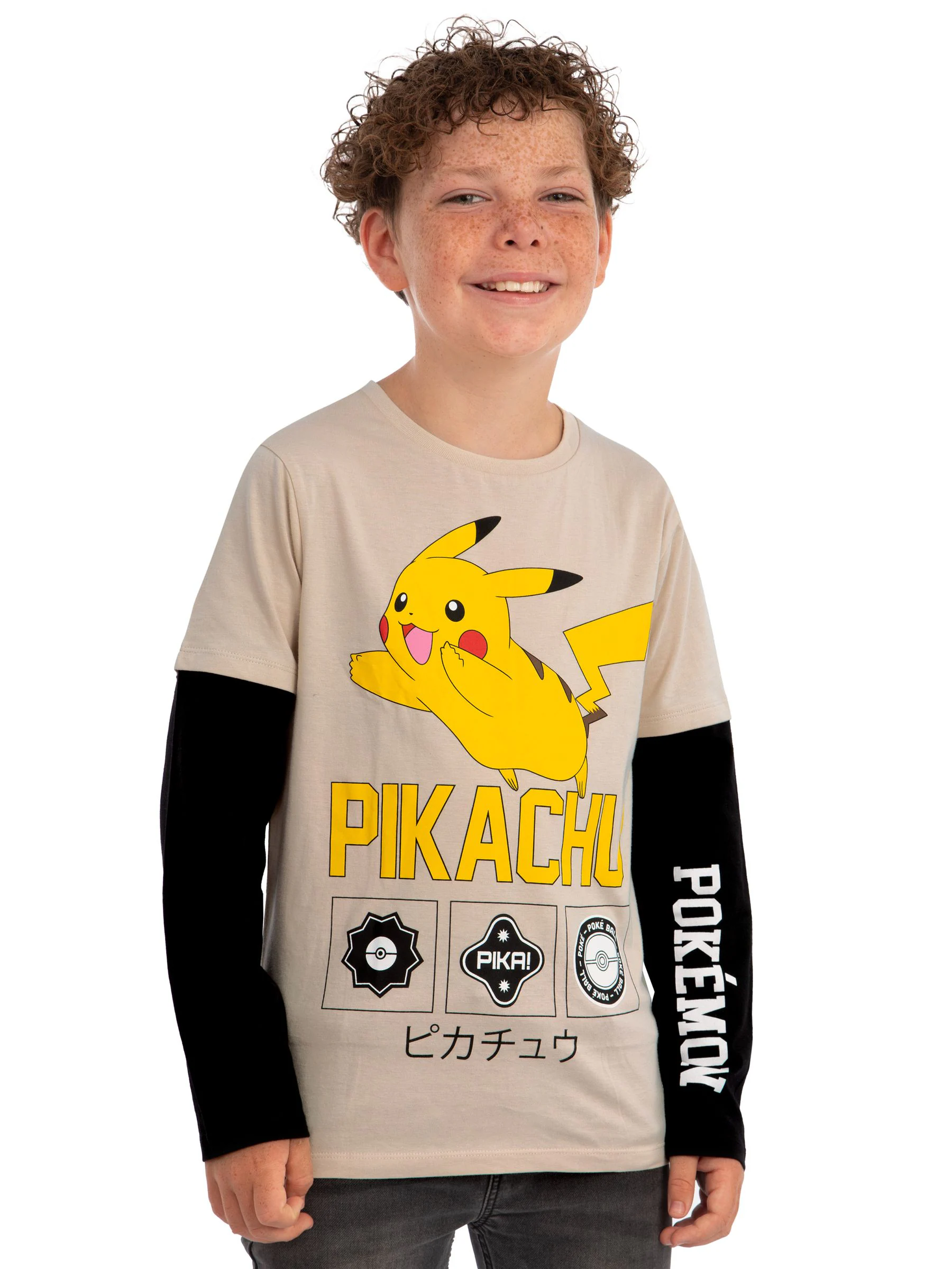 Character Pokemon Pikachu Long Sleeve T-Shirt