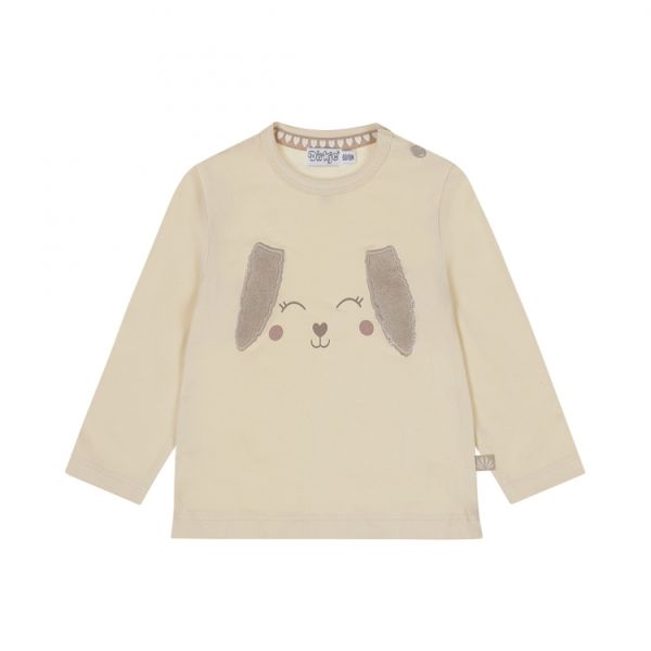 Dirkje T‑Shirt Animal – Maat 62 – Offwhite