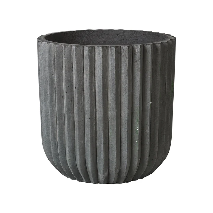 Broste Copenhagen - Fiber Pflanztopf, Ø 50 x 50 cm, charcoal