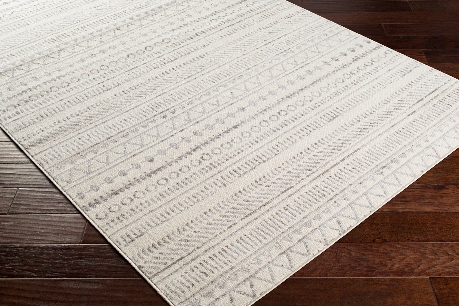 Scandinavisch Boho Vloerkleed Grijs/Wit 200x275 cm BIANCA