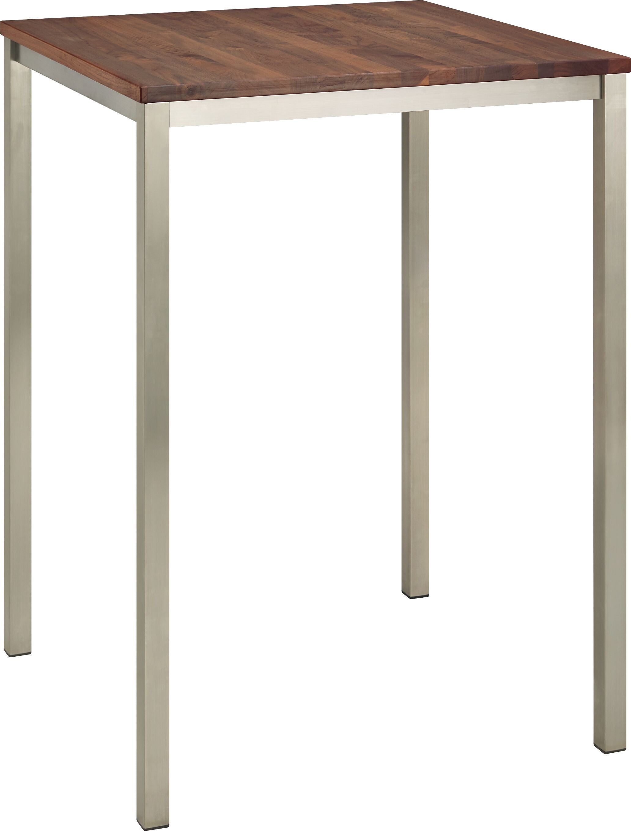 ALEXIS II Bartisch - Nussbaum / B: 80.0 cm x T: 80.0 cm x H: 110.0 cm