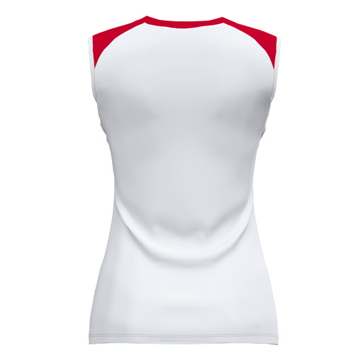 Camiseta sem mangas Joma Supernova II branca e vermelha