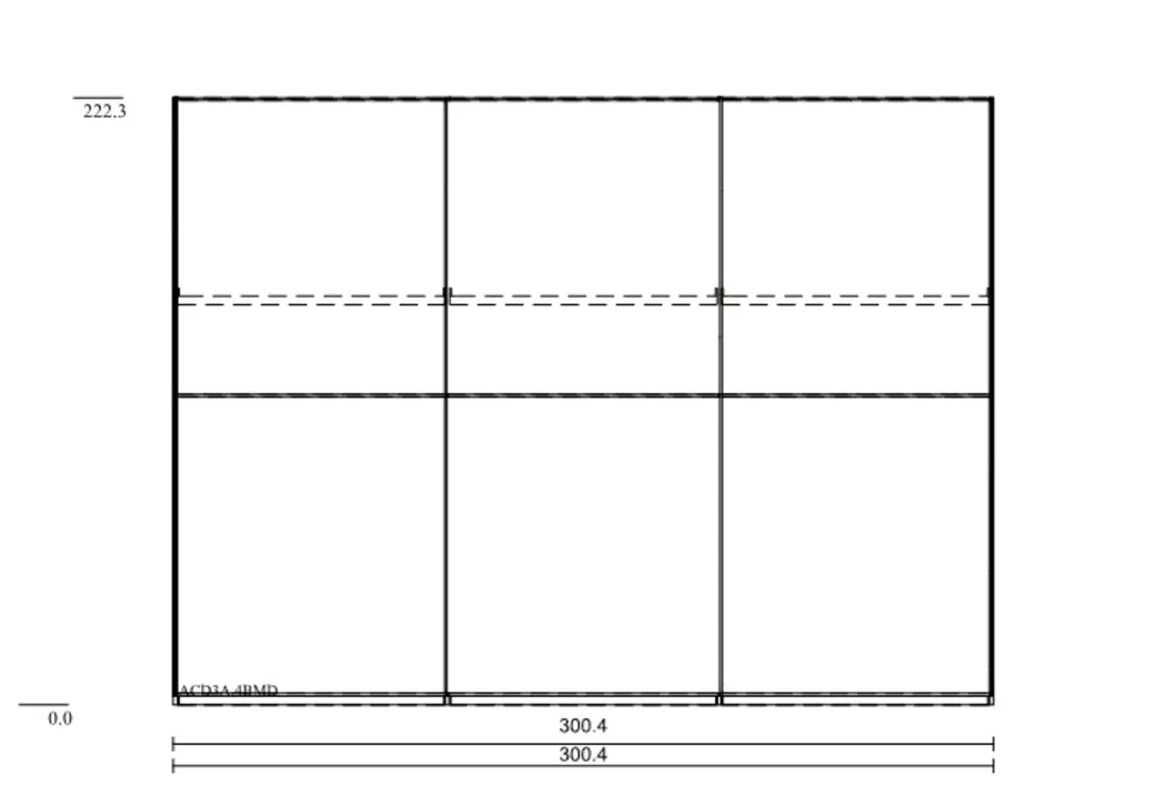 Schwebetürenschrank Scale 301 x 223 cm