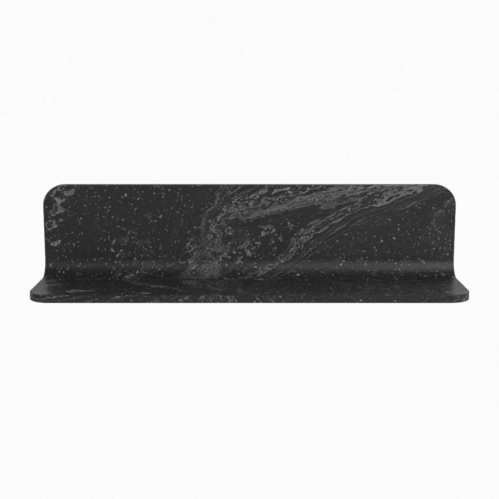 Mondiaz Spot spiegel rond Ø50cm met planchet lava