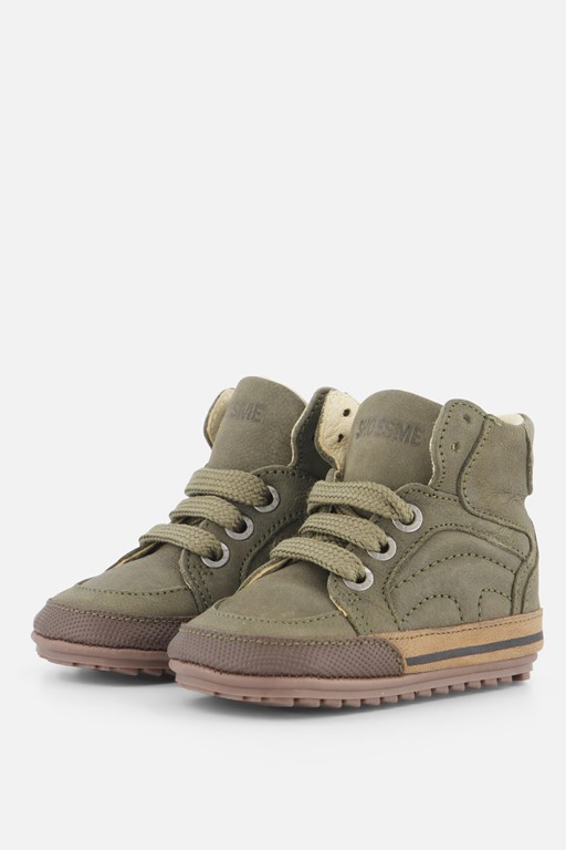 Shoesme Babyschoenen groen Leer