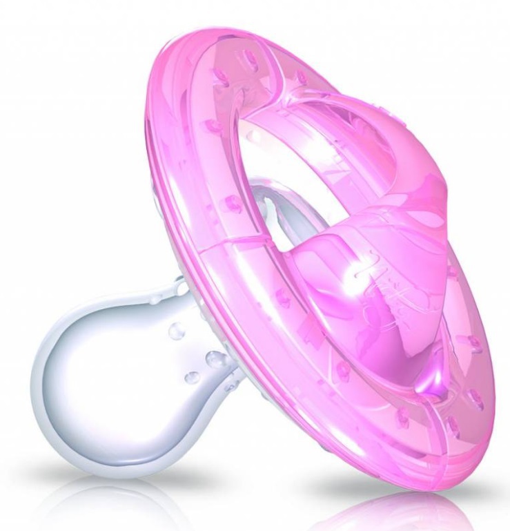 Nûby Fopspeen naturel flex roze 6-18m1 stuk