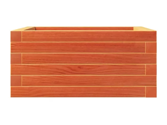 Jardinière bac lit surélevé bois marron 50 x 50 x 23 cm 02_0038457